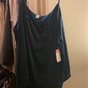 Velvet green tank top